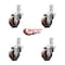 Service Caster 3.5 Inch High Temp Glass Filled Nylon Swivel 3/4 Inch Square Stem Caster Set SCC SCC-SQ20S3514-GFNSHT-34-4 - alternate 4